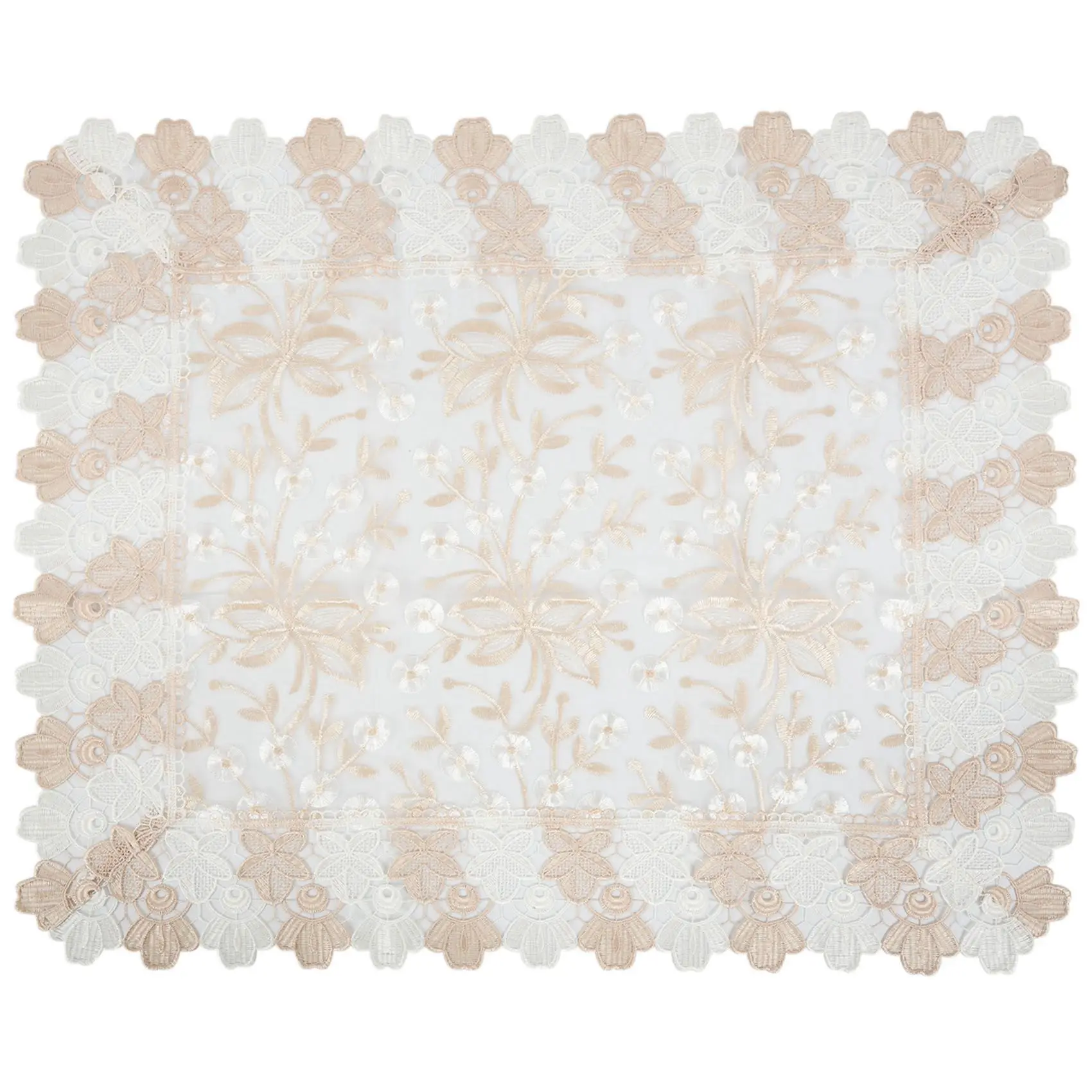 

A04I 1 Pack Lace Sofa Cover, Embroidery Back Couch Covers Furniture Protector Table Cover (60X70CM/23.6X27.6Inch)