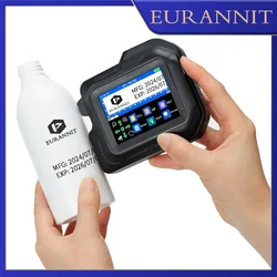 EURANNIT E98 12.7mm Portable Mini Printer 2.8inch Touchscreen Handheld Inkjet Printer QR Barcode Logo Date Label Coding Machine
