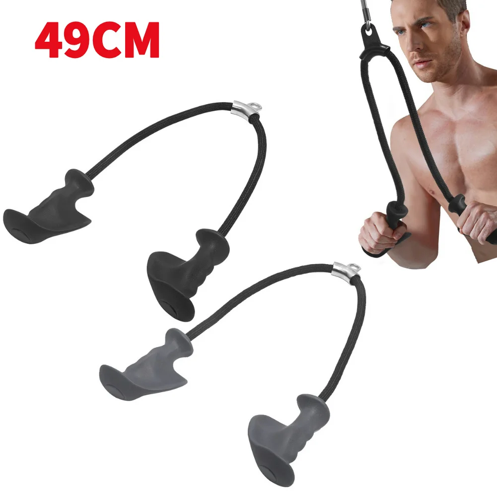 

Tricep Rope Pulldown Attachments Exercise Handle Ergonomic Tricep Workout Cable Attachment Multi-Function for Home Gym