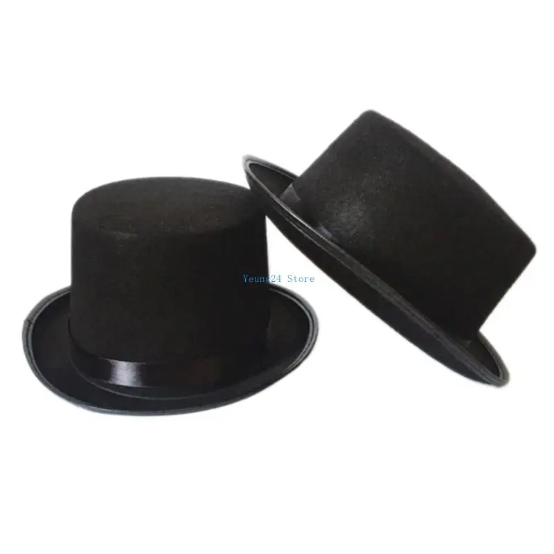 

P8DB Pork Pie Hat Fedora hat Hat Bowler Top Hat hat Magician Top Hat Sequin Top Hat Magician Performed