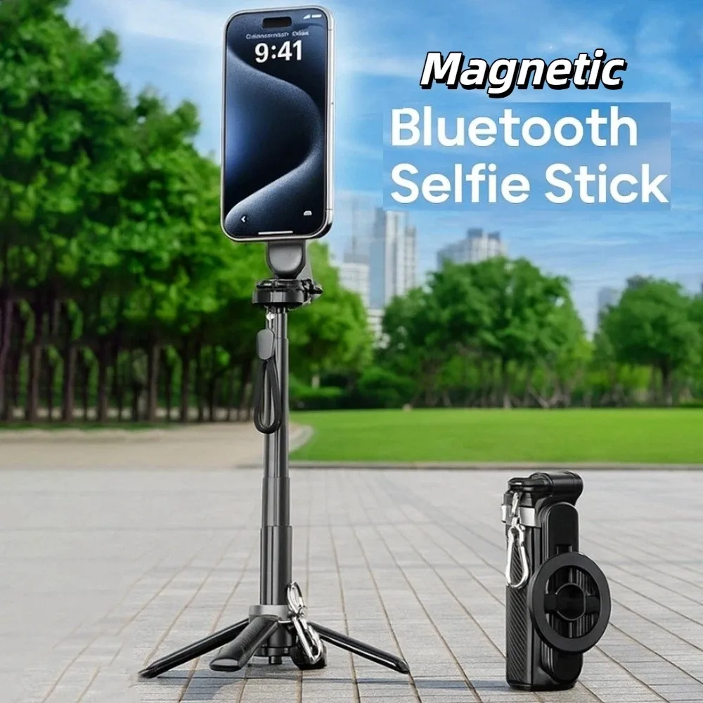 

Magnetic Bluetooth Selfie Stick 360° Rotating Portable Telescopic Selfie Stick Extendable Lightweight Selfie Stick Tripod