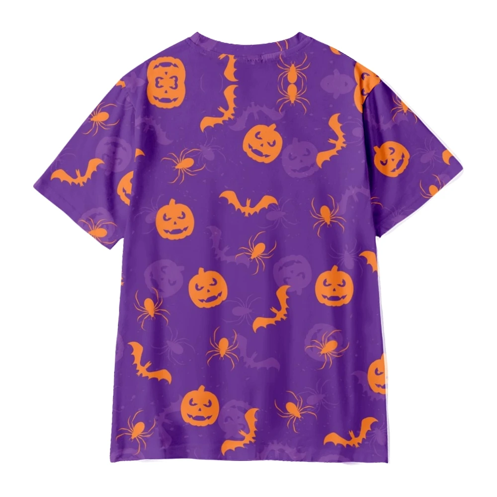 2022 new men's casual breathable Fashion Top T-shirt Custom business round neck short sleeve T-shirt Halloween pumpkin head