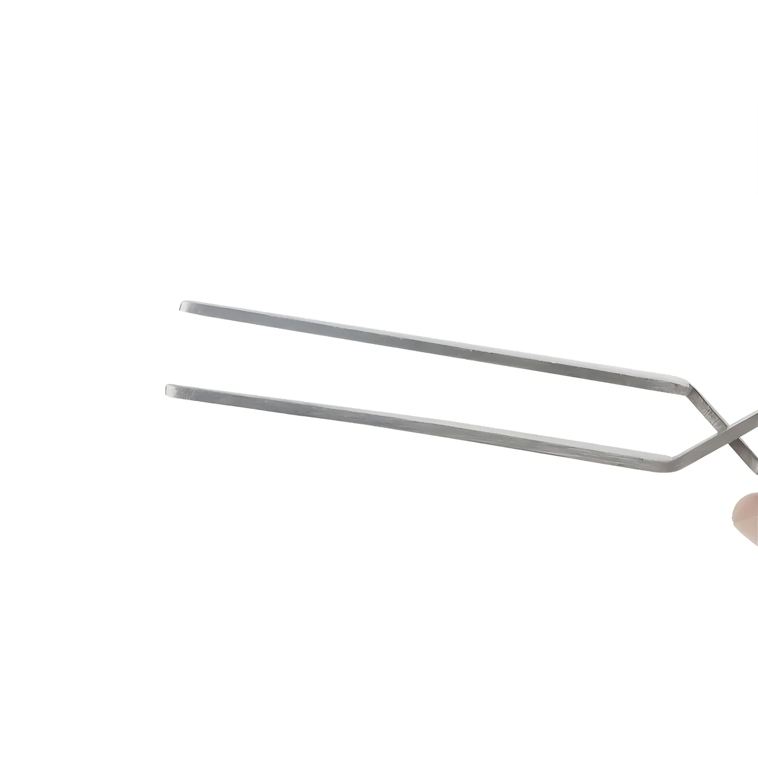 162mm Cross Lock Reverse Tweezers with Straight Tips Fiber Wooden Grip for Craft Hobby Jewelry Model Making Soldering Tool