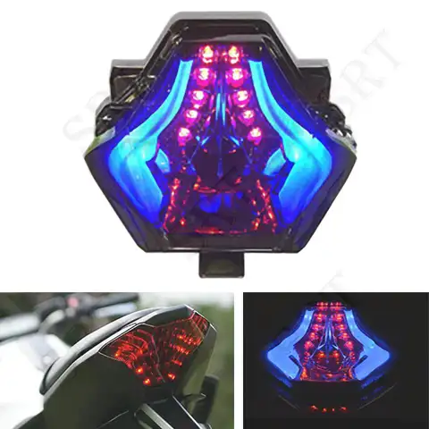 Yamaha MT 03 25 MT07 YZF R3 R25 2013-2020 오토바이 액세서리 테일 라이트 브레이크 턴 시그널 통합 LED 후면 램프