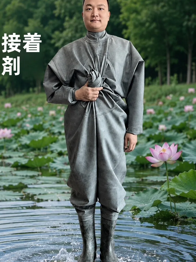 厚手のゴム製釣り用パンツ、全身ウェーダー、魚捕りやレンコン掘り用オーバーオールスーツシューズ、四季通用