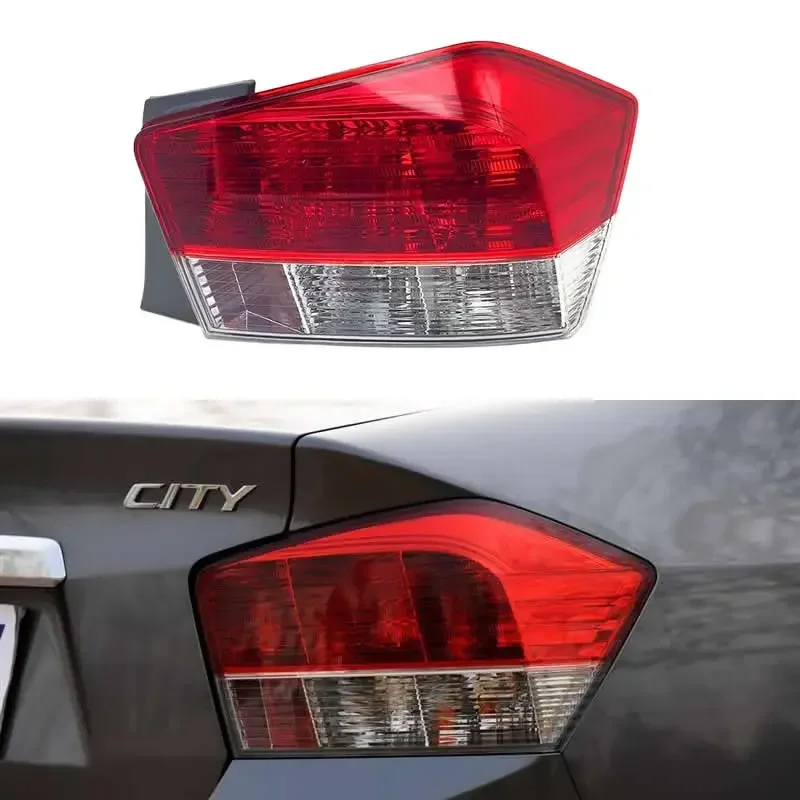 

For Honda City 2008-2011 Car Accessories Rear Outside Tail Light Assembly Turn signal lamp parking lights Rear Light Stop Lamp