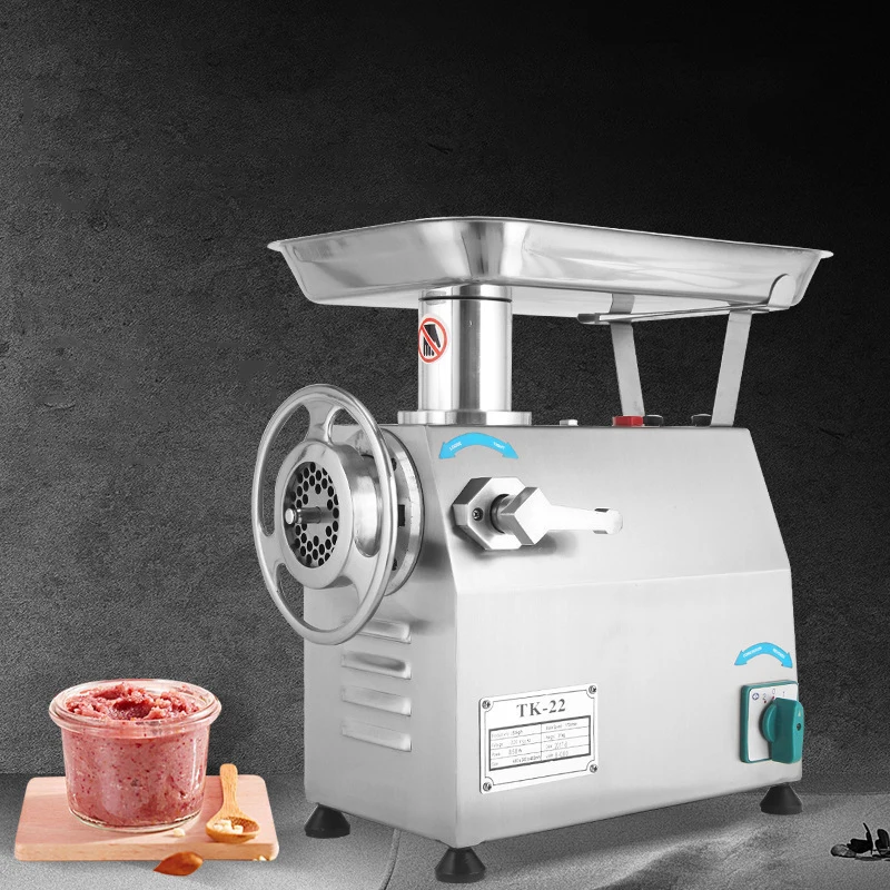 #TK-32 Heavy-Duty Meat Grinder, 320KG/H Stainless Steel Meat Grinder, Low-Speed Screw Extrusion and Chopping 1500W