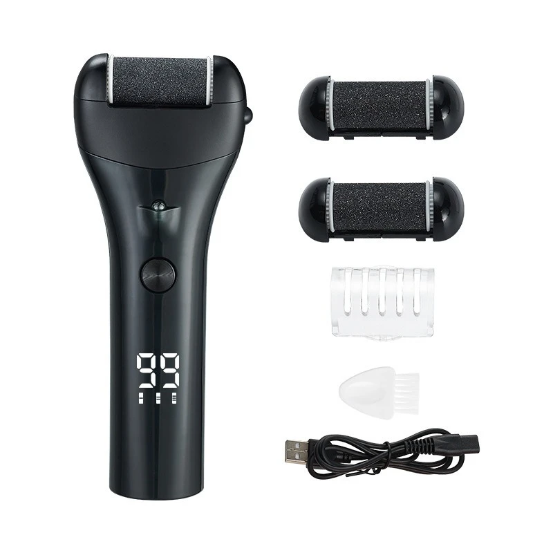 Nieuwe digitale display elektrische voetslijpmachine met drie snelheden om dode huid te verwijderen eelt pedicure pedicure magische voetslijpvacht