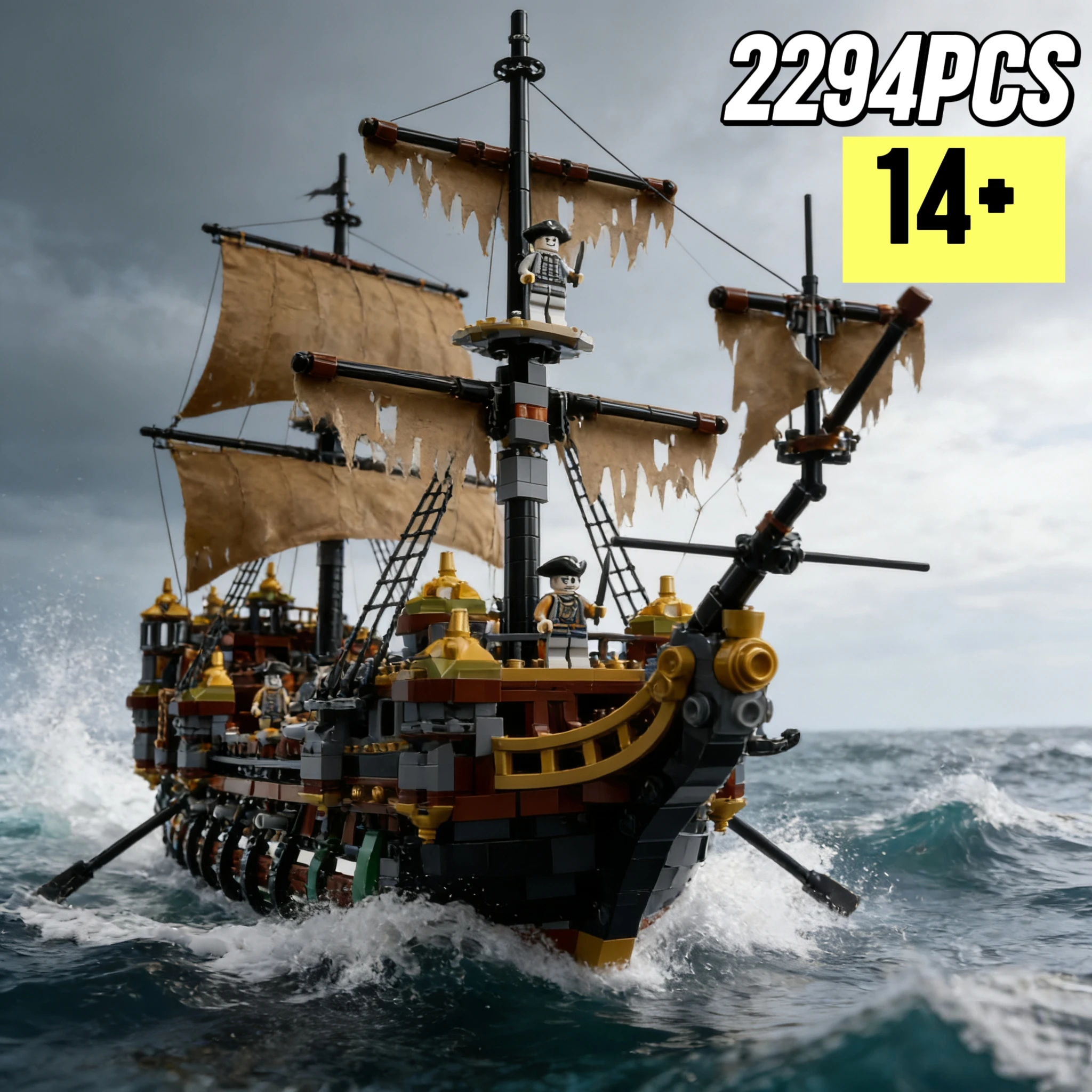 

НОВИНКА 2026: Конструктор «Карибский пиратский корабль Silent Mary» 71042 для мальчиков, развивающая модель для сборки своими руками, подарок на день рождения