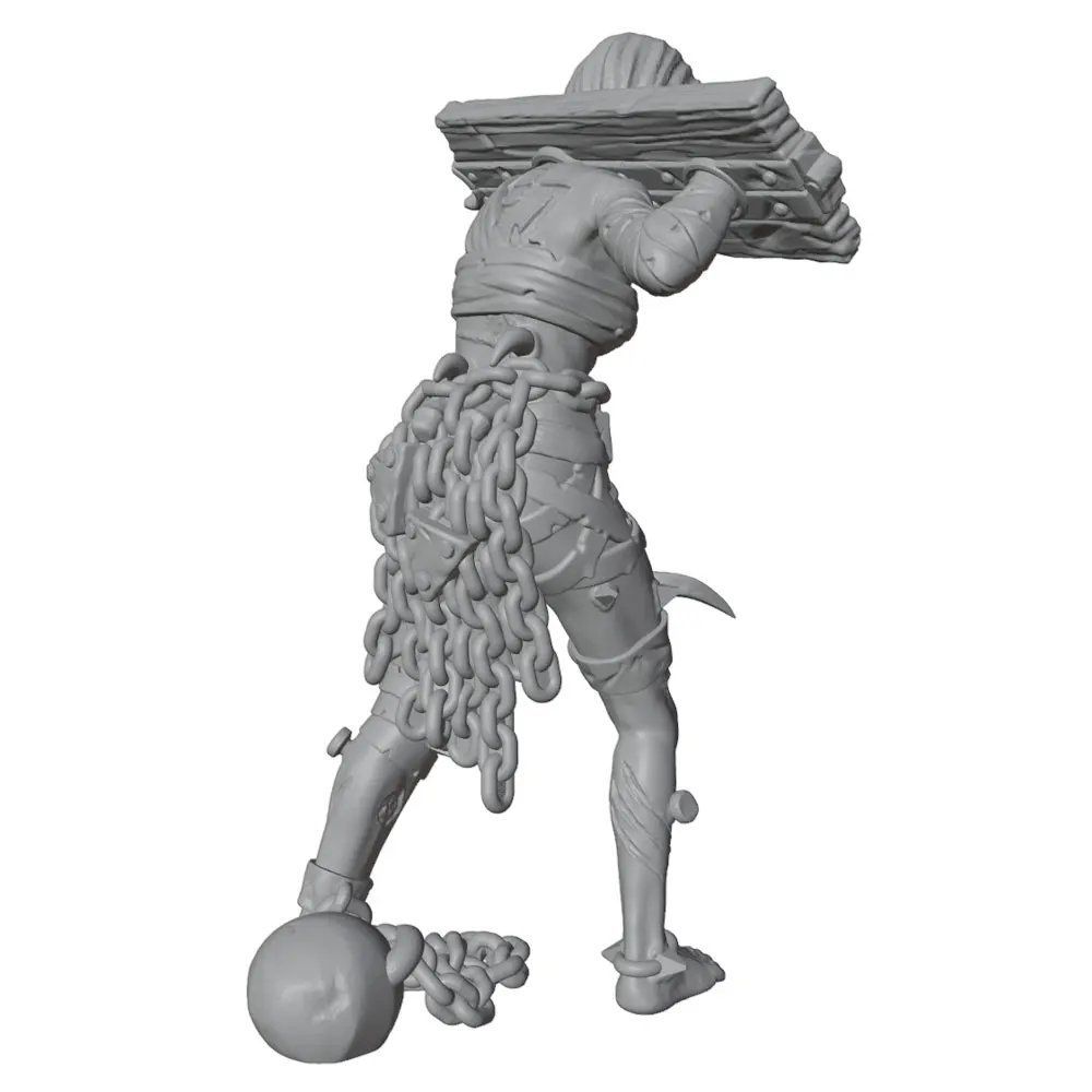 Figura de resina 75mm guerrero mutilado paracoleccionismo y rol - imagen 4