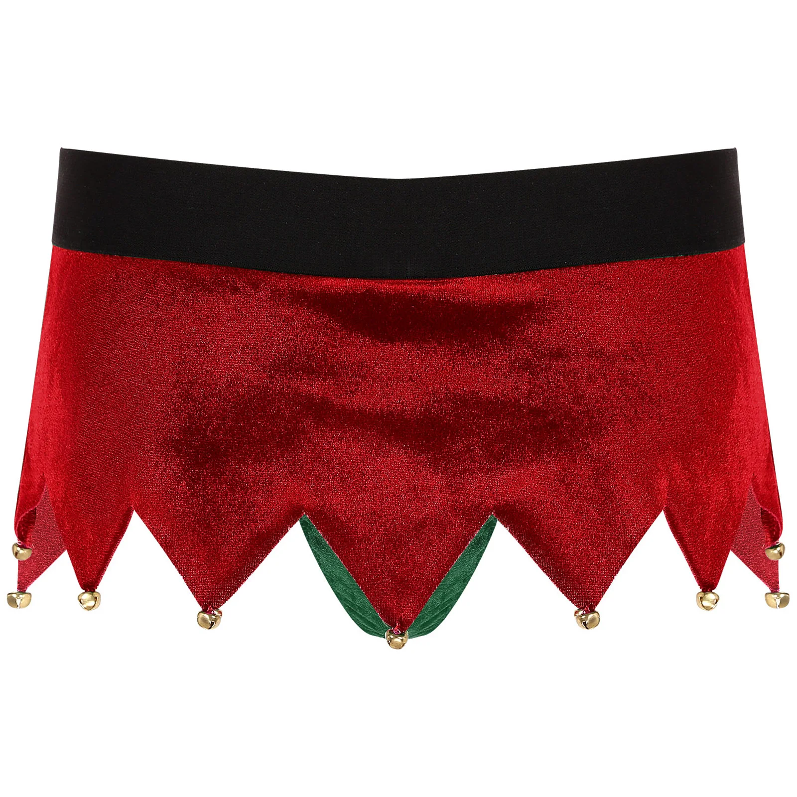 Heren Kerstkostuum Mr. Santa Clausule Rokken Laagbouw Bult Zakje Gekartelde Mini Rok Xmas Vakantie Feest Prestatie Kleding