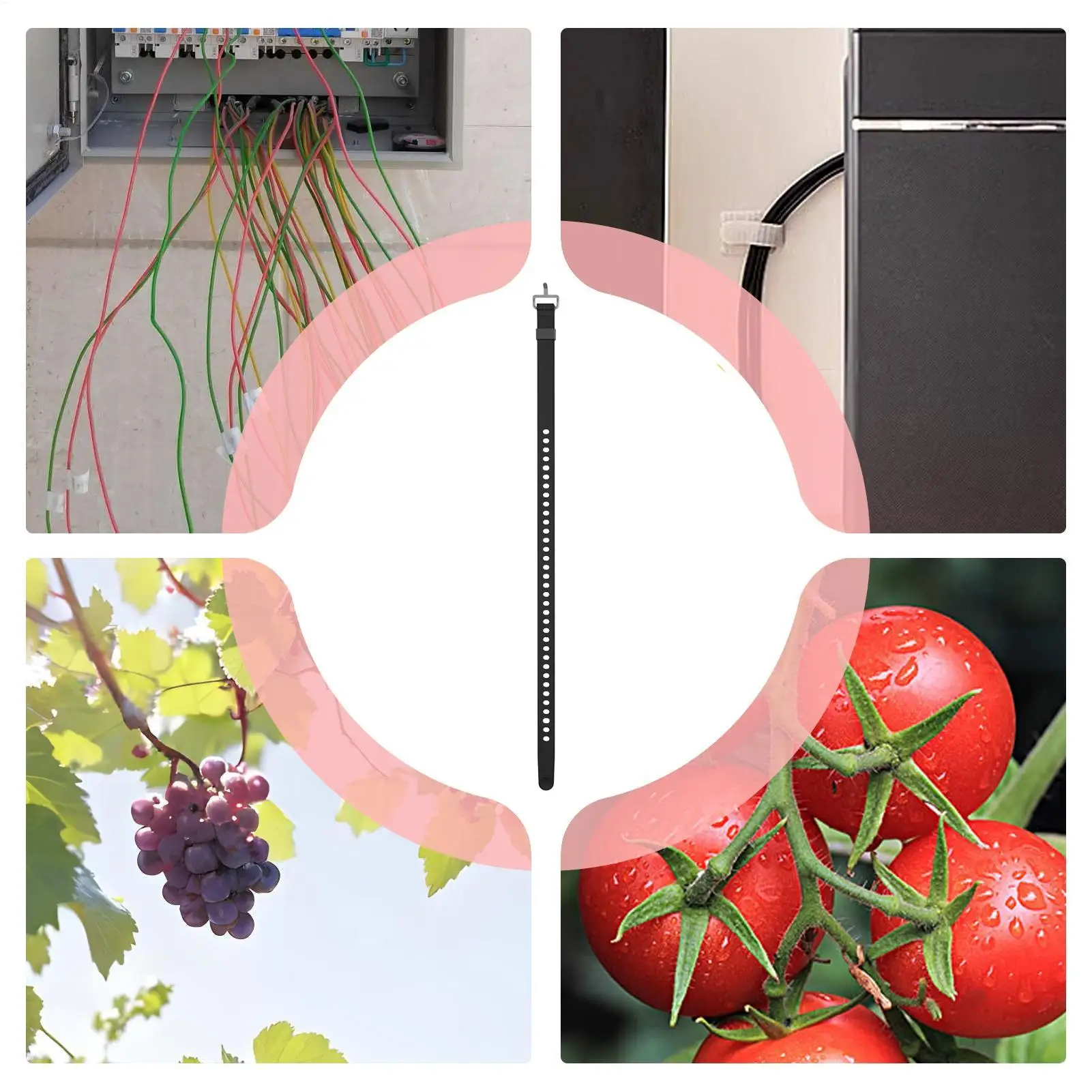 Tie-Down Straps Cargo Tie-Down Strap Nylon Band Utility Belt Quick Release Self-Locking Tool For Home Storage Moving Camping