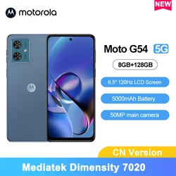 Motorola moto G54 6.5'' 5G Smartphone Mediatek Dimensity 7020 8GB 128GB 120Hz LCD Screen 5000mAh Battery 50MP Camera Moblie Phon