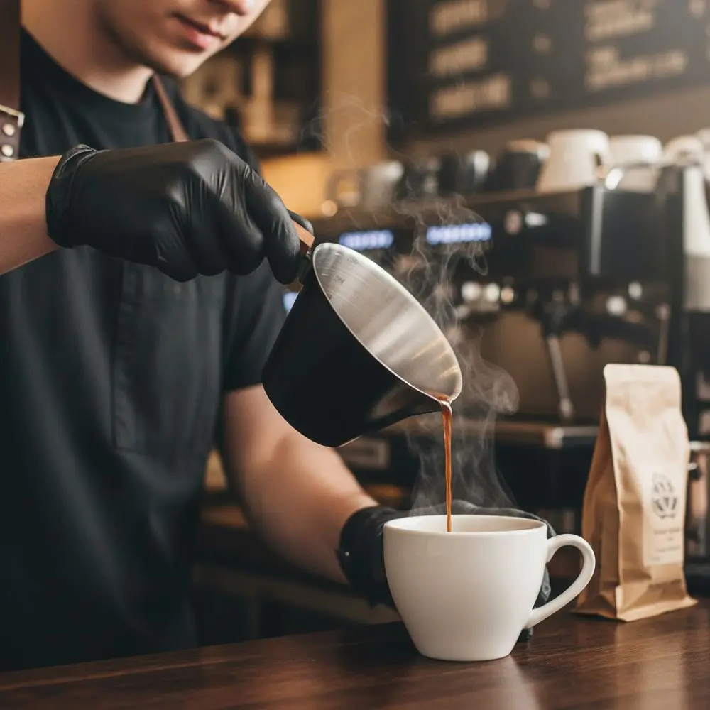 100ML Espresso Measuring Cup Stainless Steel with Wood Handle Coffee Extraction Cup with Scale Coffee Pouring Cup Coffee Bar