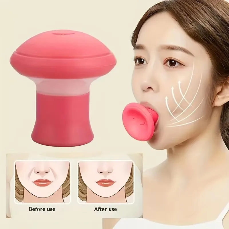 Silicone Face Lifting Massager V-Line Muscle Trainer Double Chin Reducer Facial Yoga Tool Alcohol-Free Smiling Exerciser