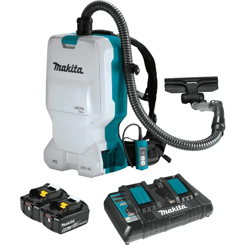 

Makita XCV17PG 18V X2 LXT® Lithium-Ion (36V) Brushless Cordless 1.6 Gallon HEPA Filter Backpack Dry Vacuum (6.0Ah)