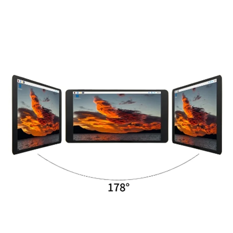 Imagem -03 - Amoled Ips Monitor de Tela de Toque Capacitivo Compatível com Hdmi Usb Raspberry pi 4b 3b Mais 3b 5.5 1080p Novo