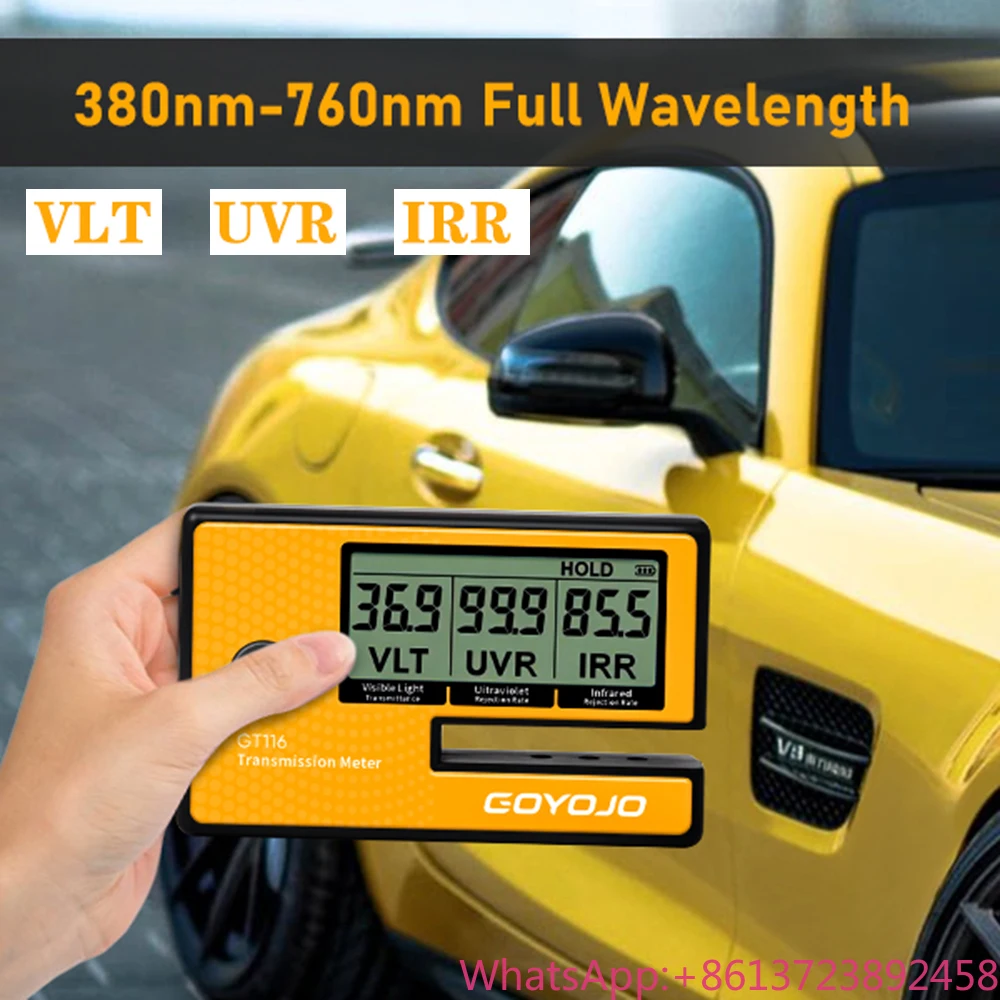 

High Precision GT116 Similar Glass Window Tint Meter Solar Film Transmission Meter VLT UV IR Rejection Tester Labs Tint Meter