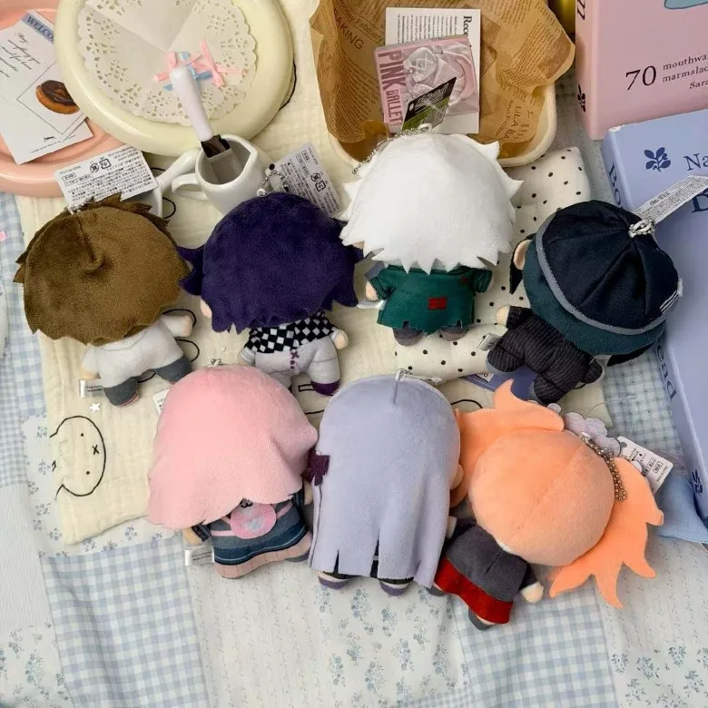 Anime NEW Danganronpa Plush Doll Naegi Makoto Saihara Shuichi Hinata Hajime Oma Kokichi 12cm Plushies toy Keychain Pendant gift