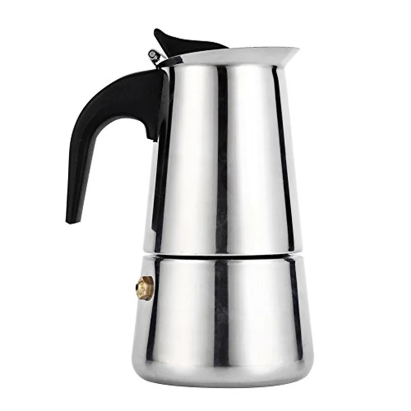 

ABDJ-Coffee Pot Stainless Steel Moka Pot Italian Coffee Maker 9 Cup 15 OZ Stovetop Espresso Maker For Electric Stove