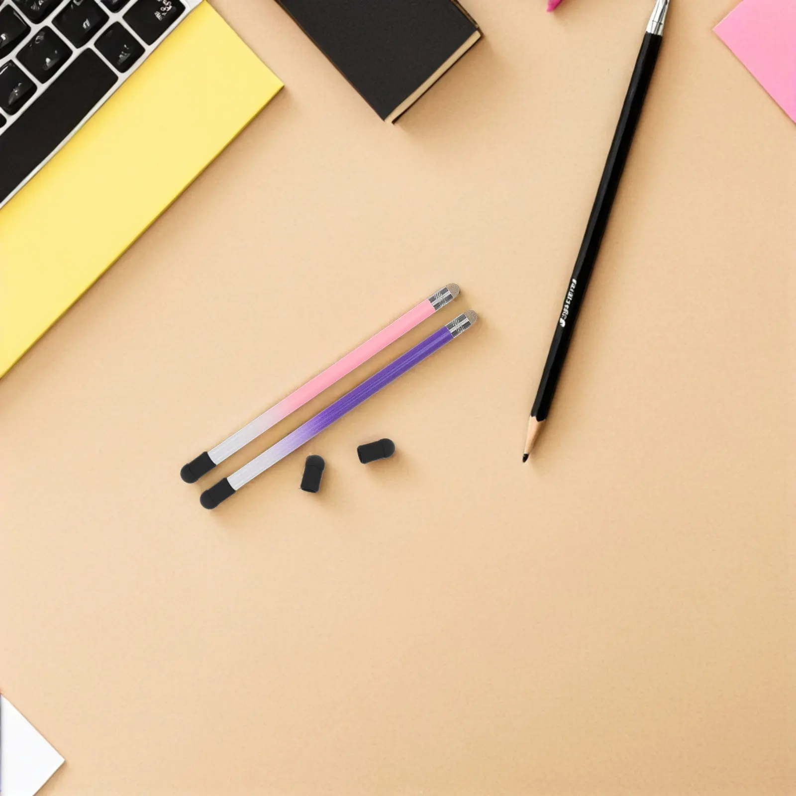 100Pcs Capacitive Stylus Silicone Pen Tips Precise Replacement Easy Install High Durability for Touchscreen Tablets Phones