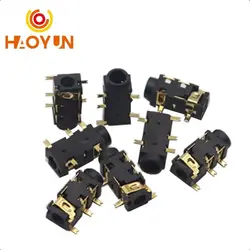 【50-10PCS】3.5mm Headphone Jack PJ-327A PJ327A PJ-327 Audio Jack 5 Pin SMD SMT MP3 Accessories PJ-327A High Quality