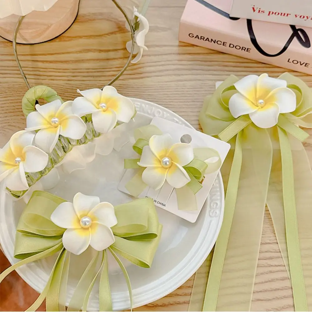 

Hair Accessories Flower Headband Bow Mesh Claw Clips Ribbon Hair Clips Princess Head