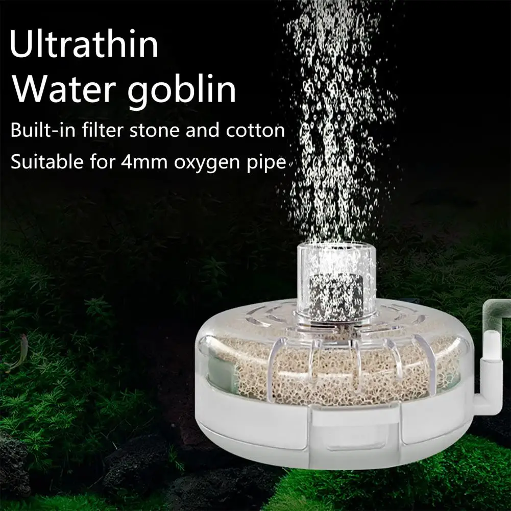 Fish Tank Filter Quiet Submersible Aeration Filter Multifunctional Ultrathin Aquarium Filter for Small Fish Tanks Quiet