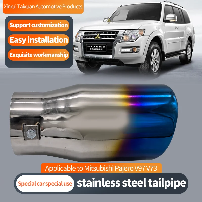 Stainless Steel Exhaust Tailpipe Suitable For Mitsubishi Pajero V97 V73 Stainless Steel Automobile Modification Exhaust Pipe