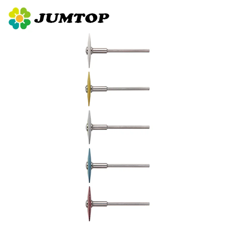 

JUMTOP Dental Rubber Diamond Polisher Disc Wheel for Porcelain Zirconia Restorations