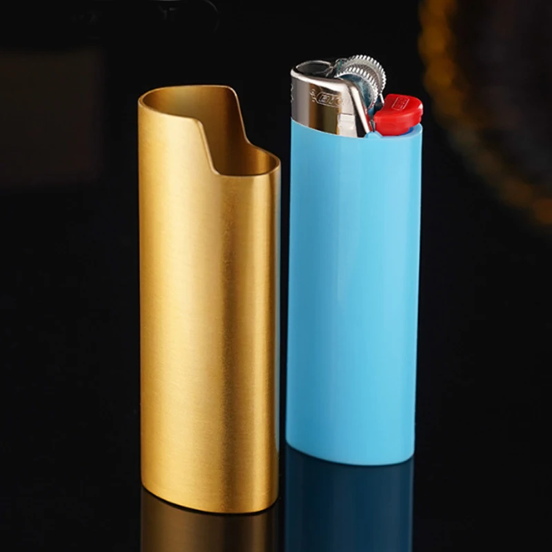 New Mirror Metal Lighter Case Cover Sleeve Holder for Bic Full Standard Size Lighters Type J6