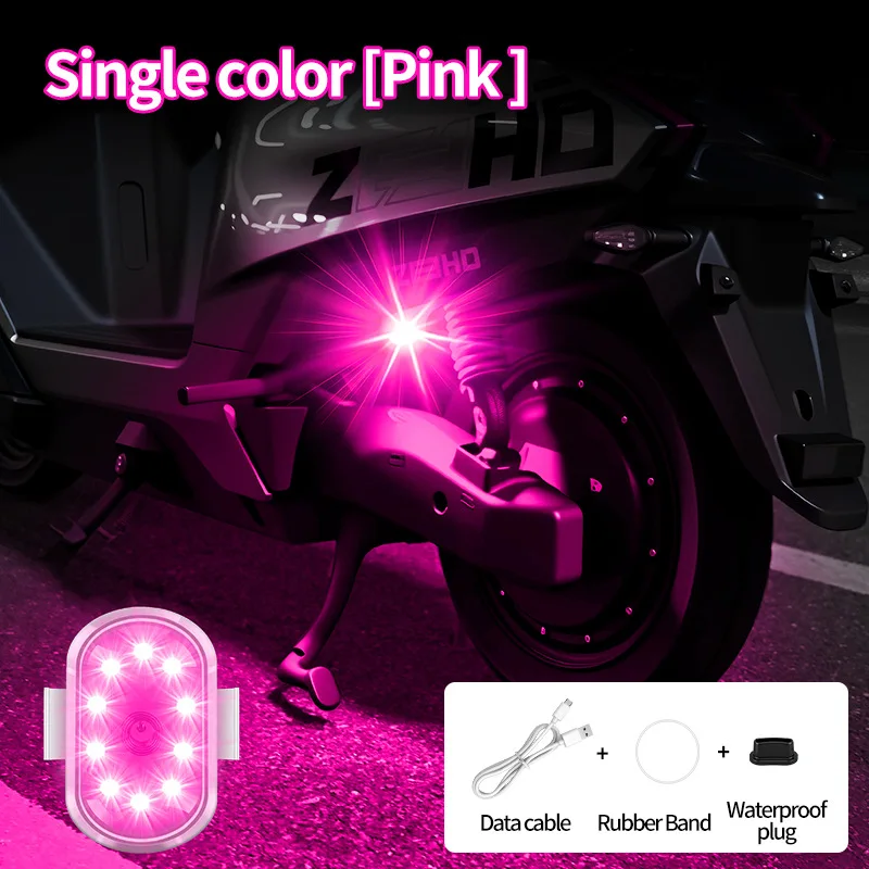 

USB Charging RGB Wireless LED Drone Strobe Light for Motorcycle Car Bike Warning Light Indicator Light Touch Light Signal Lamp