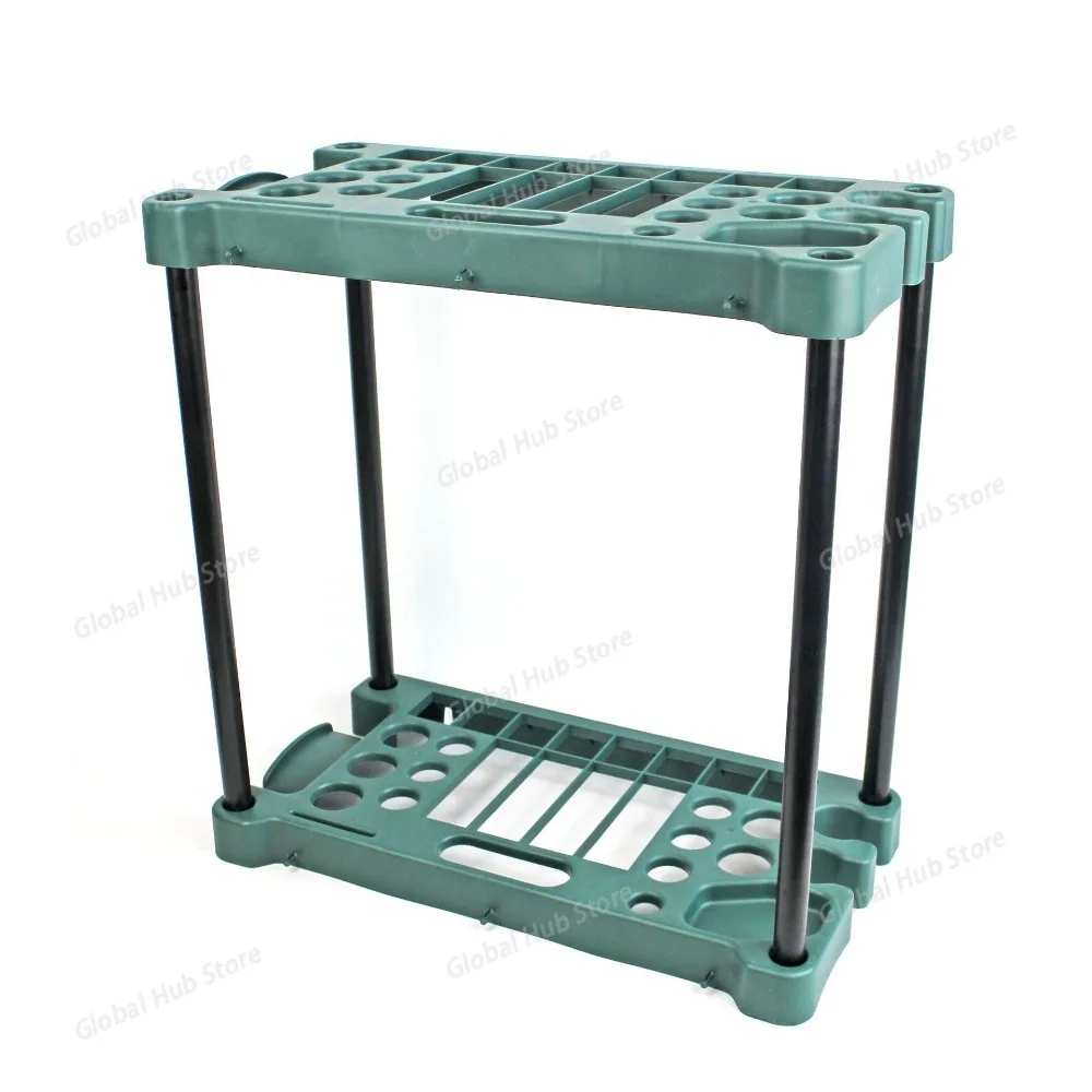 Household gardening tool rack, plastic iron pipe gardening supplies garden tool racks Flower Storage Rack