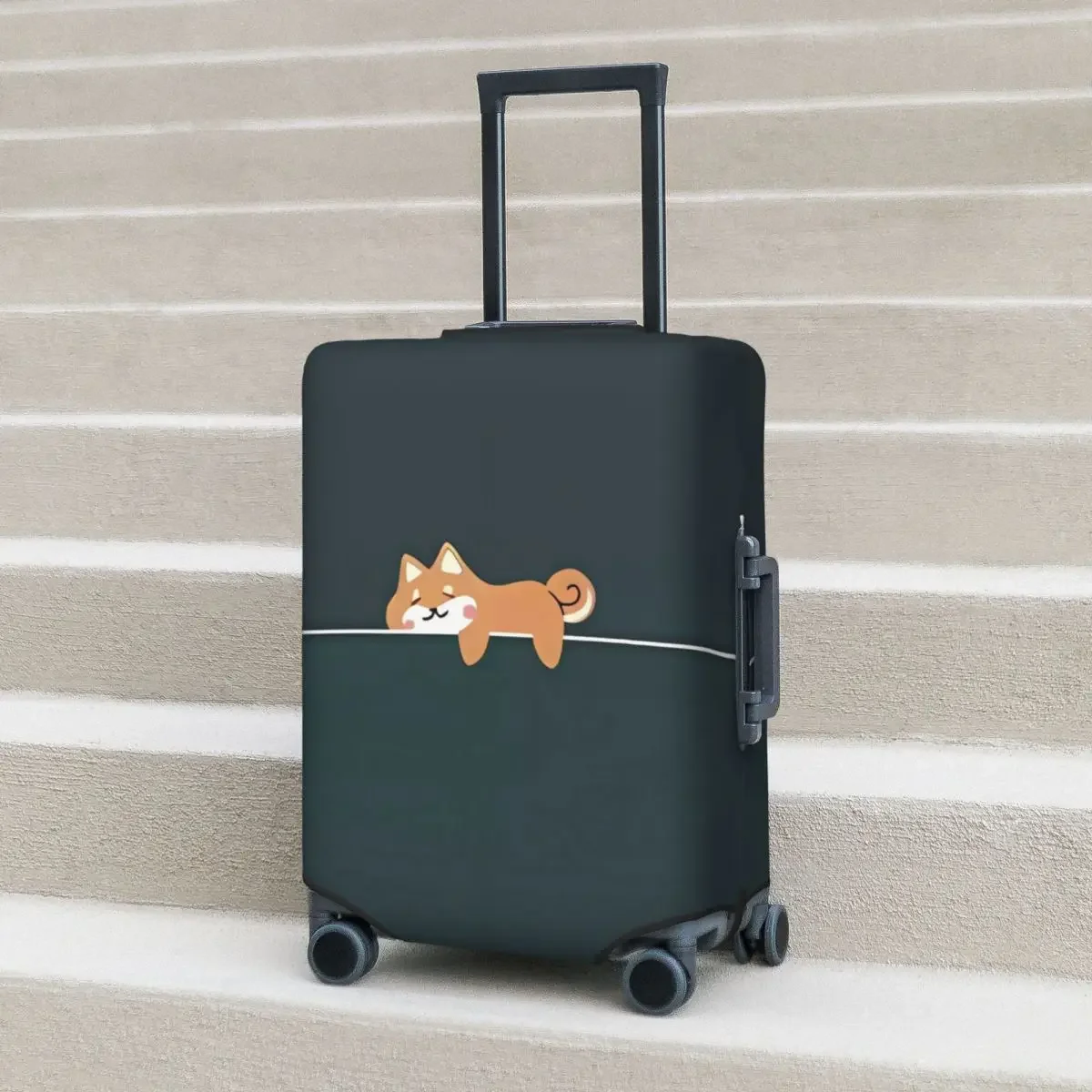 Sleeping Cat Suitcase Cover Holiday Animal Manga Cute Fun Luggage Case Business Protector