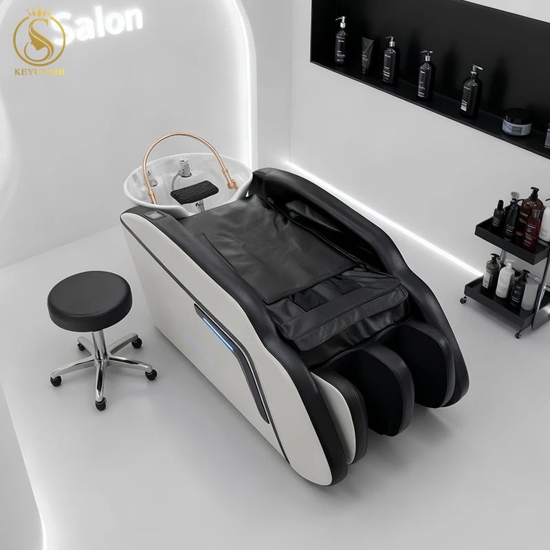 Luxury Thai Hair Washing Head Spa Shampoo Bed 3d 4d Full Body Electric Massage Sofa Chair with Heat