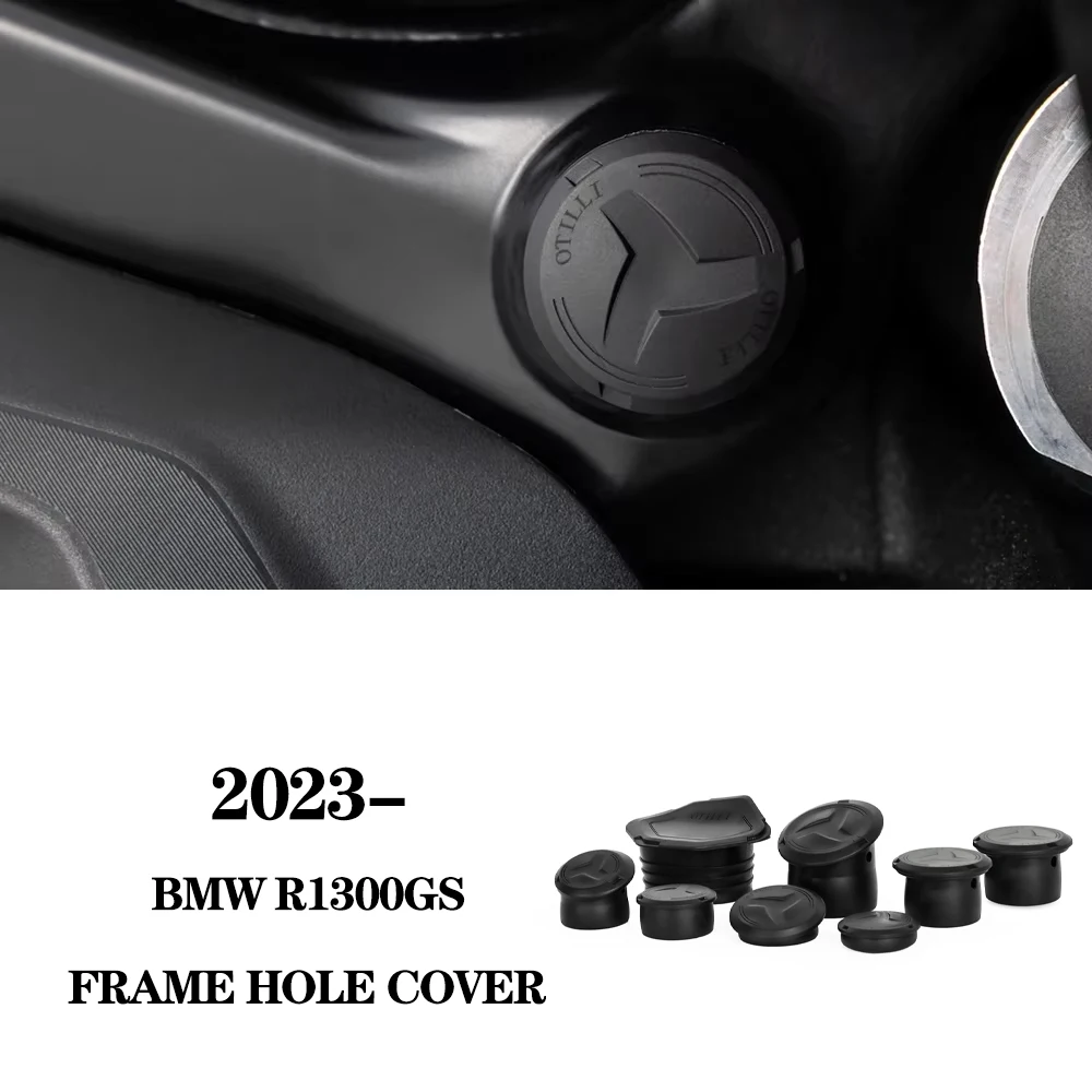 

NEW Frame caps For BMW R 1300 GS Adventure R1300GS R1300 GS ADV 2023-2025 Motorcycle Frame Hole Caps Cover Plug Black With Logo