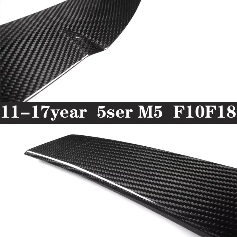 For BMW 5 Series M5 F10 F18 530i 520i 525 Dry Carbon Fiber Spoiler Shunt Rear Tail fins Duckbill Car Wing Retrofit the rear wing