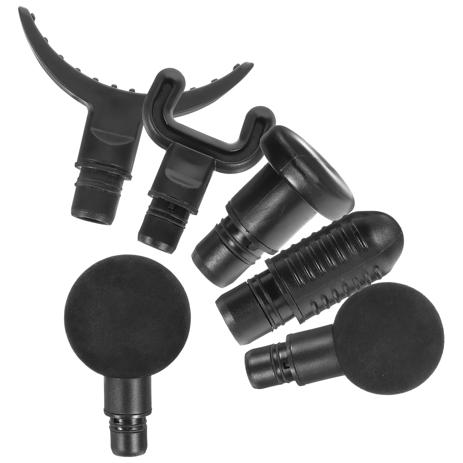 6Pcs Head Kit Portable Replaceable Massager Heads for Gym Weightlifters Runners Muscle Tension Relief Flexibility