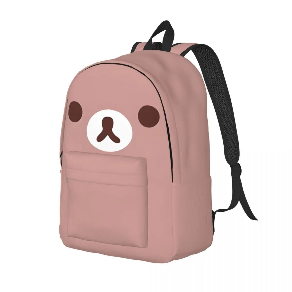 Versatile Korilakkuma Bear Face Schoolbag Outdoor Multi Compartment Sanrio Children Laptop Bag Back To School Gift