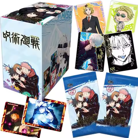 Anime Jujutsu Kaisen Collection Cards Itadori Yuji Kugisaki Nobara Personality Creative Design Characters Charm Cards Kids Gifts