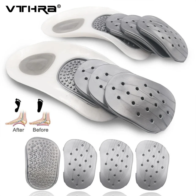 Pain During Plantar Flexion orthopedic Arch Support Insoles For Flatfoot Correction Pvc Cushions