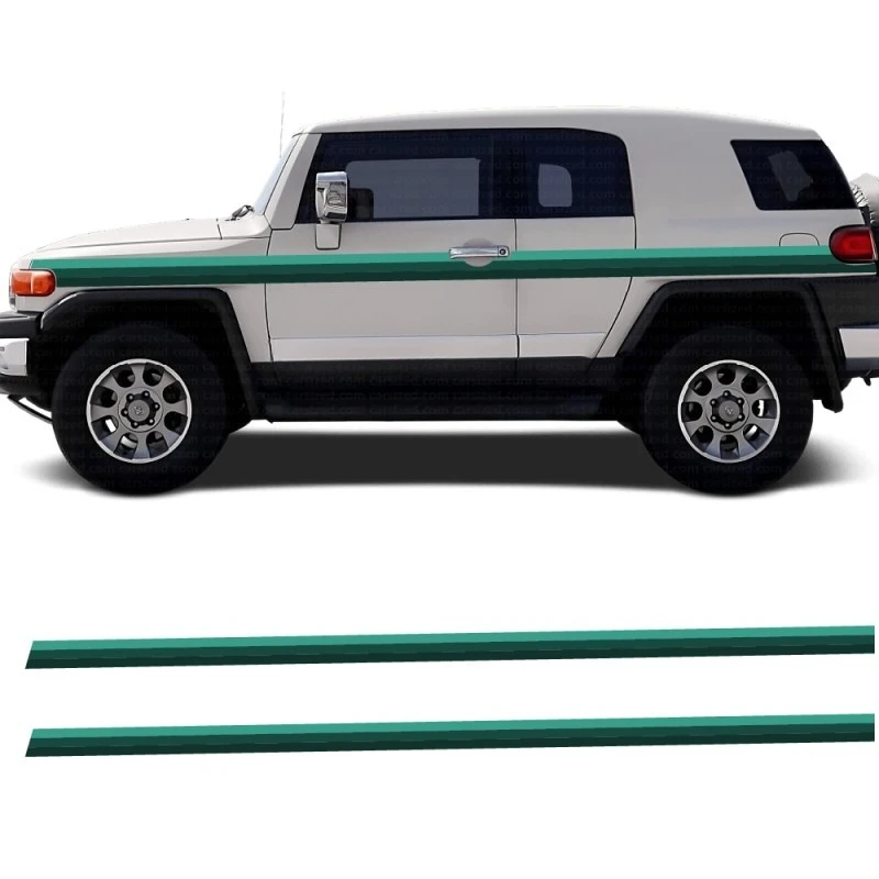 Car Vinyl Stickers For Toyota FJ Cruiser side mesh style compatible stripes motion effect compatible Sport decals