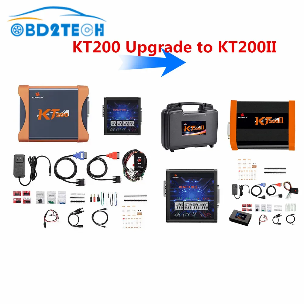 KT200 Upgrade to KT200II TCU ECU Programmer Full Master ECU Maintenance Read Write Car Truck Motor Tractor OBD2 Chip Tuning Tool