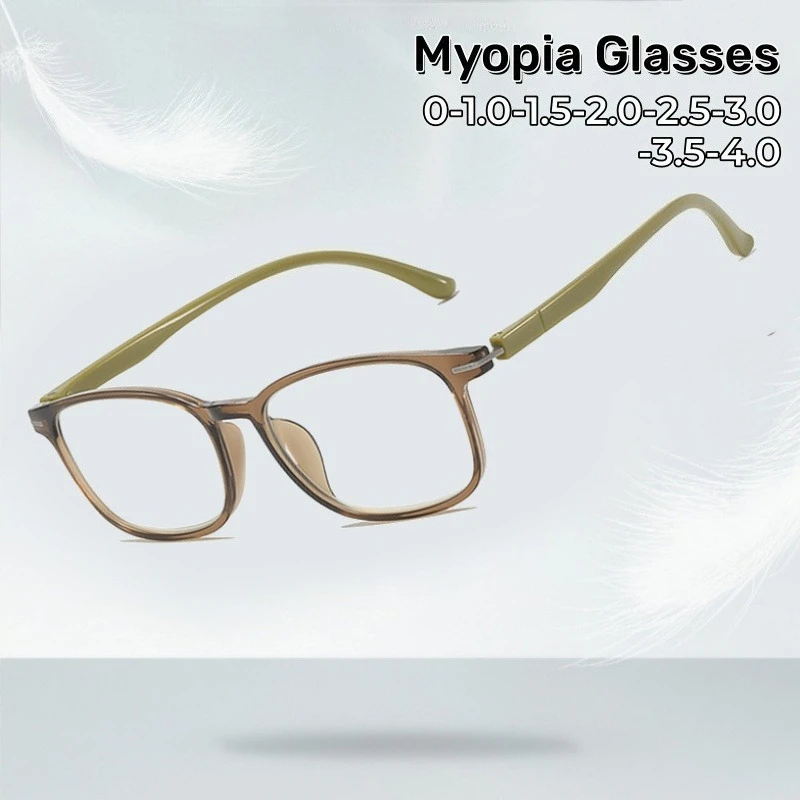 

Simple Ultra Light Comfortable Myopia Glasses Fashion Unisex High Quality Eye Protection Near Sight Eyeglasses 0 To -4.0