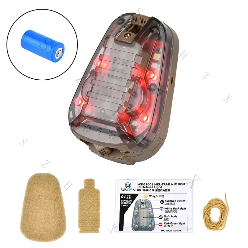 Helmet-Hellstar Signal Teammate Identification Lamp IR Strobe Survival Waterproof FMA view 5