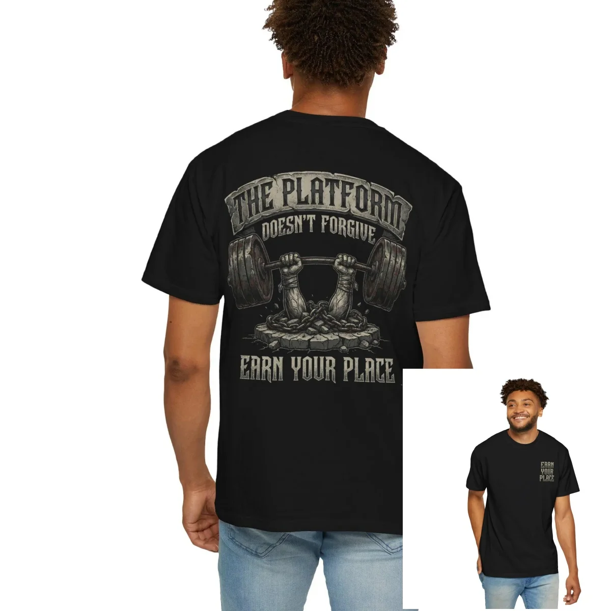 Iron Loose Fitness Training Gym Casual T-shirt Luxury Brand for Men and Women Top