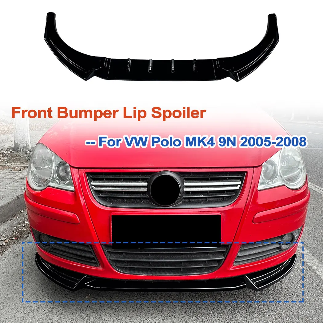 

Car Front Bumper Front Lower Lip Spoiler Splitter Body Kits Exterior Guard Modified Accessories For Ford Fiesta MK8 2018-2021