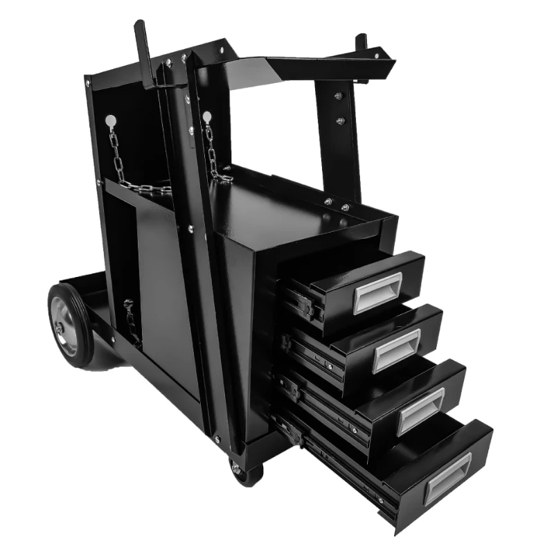

Four-layer drawer, movable welding machine, tool cart, welding machine cart