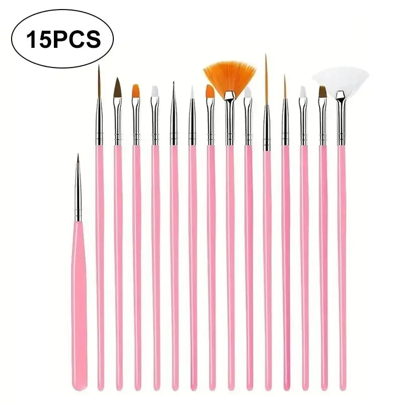 15pcs Fine Detail Paint Brush Set - Miniature Paint Brush For Detailing & Art Painting - Acrylic, Watercolor, Oil,Models