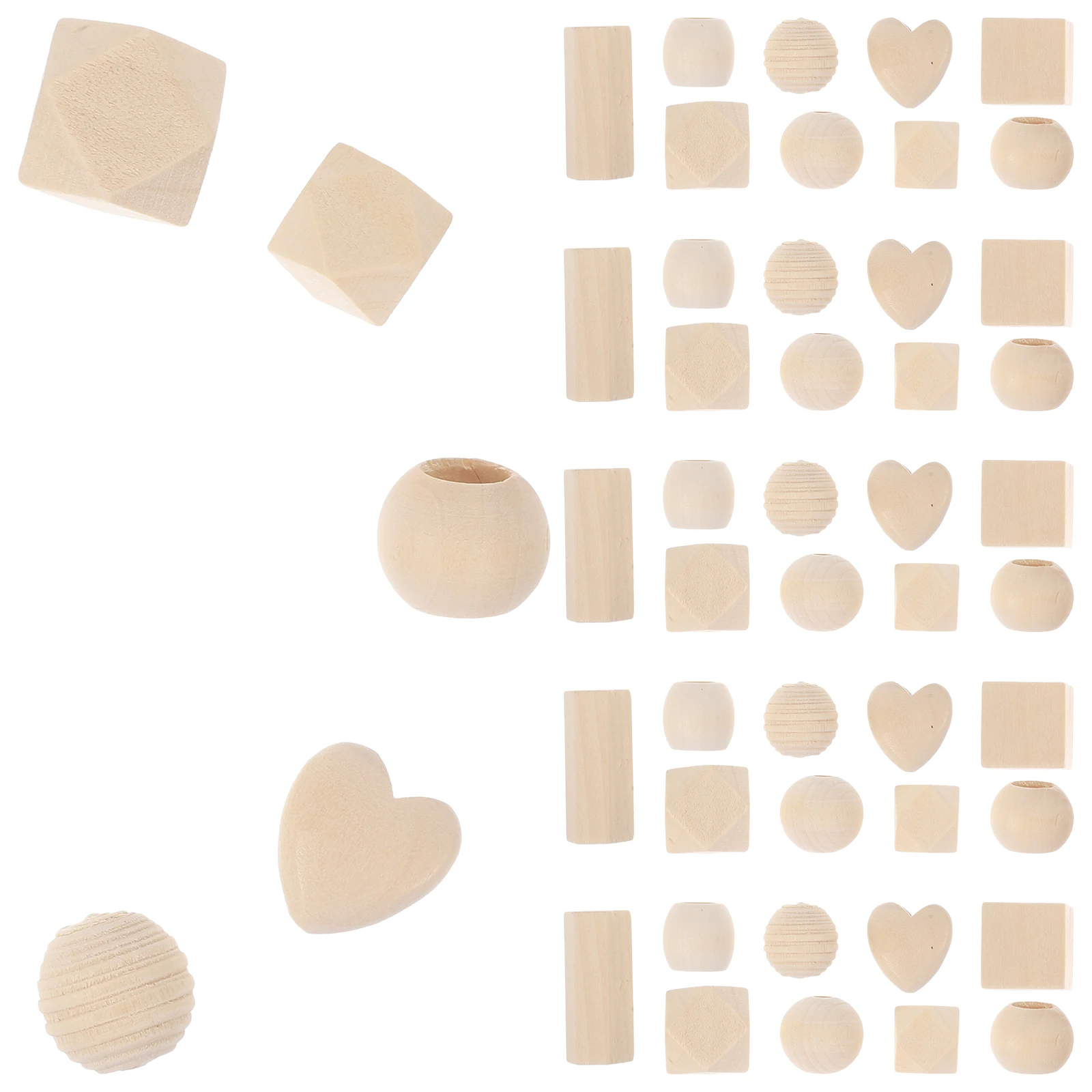 

Beaded Beads Mini to Make Bracelets for Making Small Crafting Kawaii Wood Color